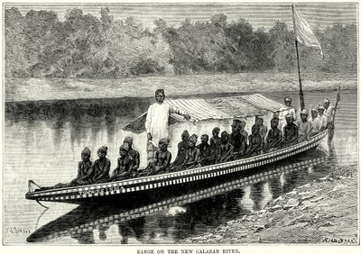 Barke auf dem New Calabar River von English School