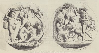 Basreliefs entworfen von Herrn Henning zur Dekoration des Mansion-House von English School