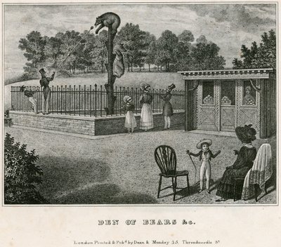 Bärenzwinger, Londoner Zoologische Gärten, Regents Park von English School