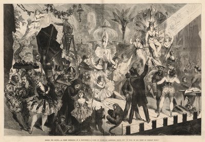 Hinter den Kulissen - Eine Nachtprobe eines Pantomimes von English School