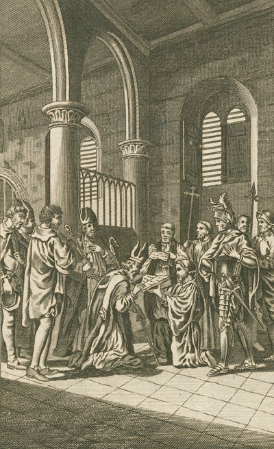 Bischöfe und Bürger von London schwören Wilhelm dem Eroberer Treue von English School