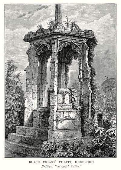 Kanzel der Schwarzen Mönche, Hereford von English School