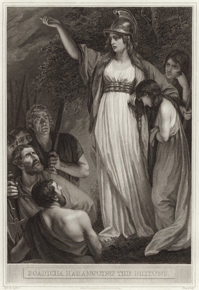 Boadicea hält eine Ansprache an die Briten von English School