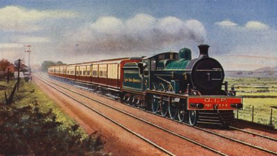 Bombay-Calcutta Mail auf der Great Indian Peninsula Railway von English School