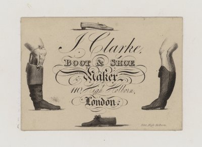 Schuhmacher, J Clarke, Visitenkarte von English School