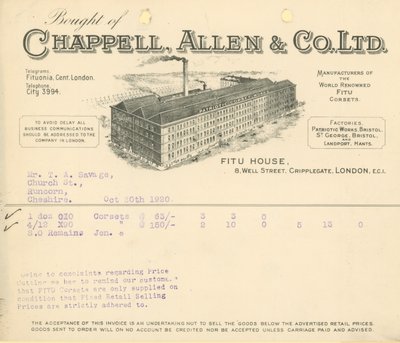 Gekauft von Chappell Allen & Co Ltd von English School