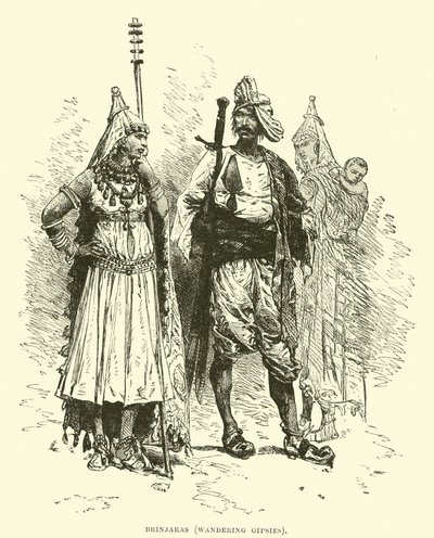 Brinjaras, wandernde Zigeuner von English School