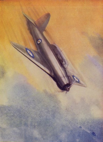 Britischer Blackburn Skua Sturzkampfbomber der Fleet Air Arm von English School