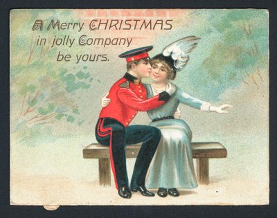 Britische Weihnachtskarte von English School