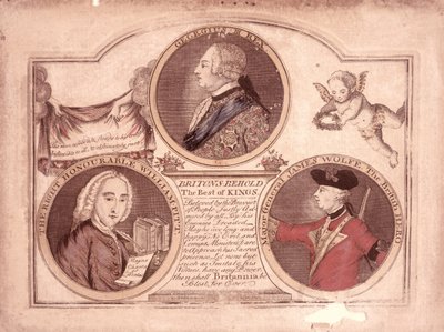 Briten betrachten den besten der Könige..., 1762 von English School