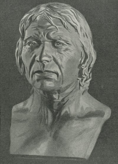 Büste eines Cro-Magnon-Menschen von English School
