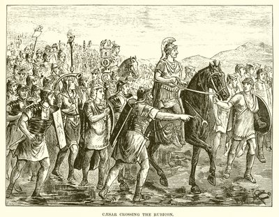 Caesar überquert den Rubikon von English School