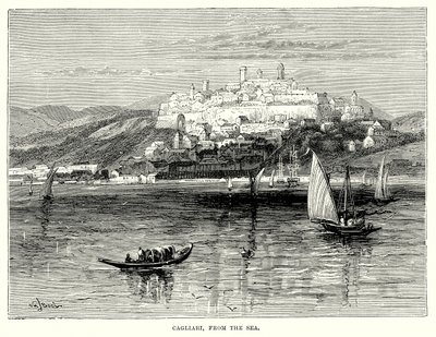 Cagliari vom Meer aus von English School