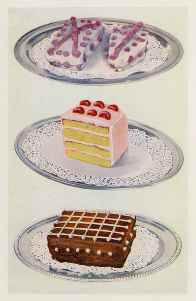 Kanadischer Kuchen; Schichtkuchen; Eiskuchen von English School