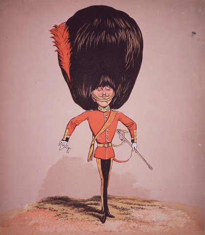 Karikatur eines Offiziers der Coldstream Guards, aus 