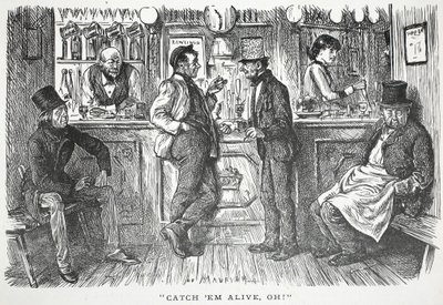 Fang sie lebendig, oh!, Illustration aus Punch von English School