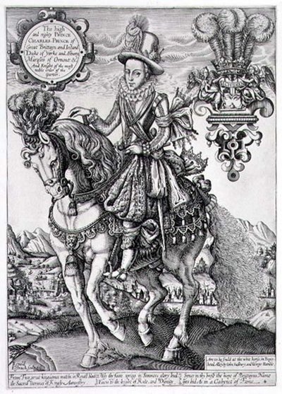 Karl I. als Prinz von Wales zu Pferd, aus 
