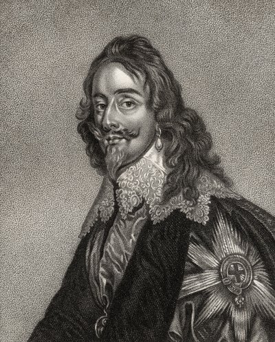 Charles I., graviert von Bocquet, aus 