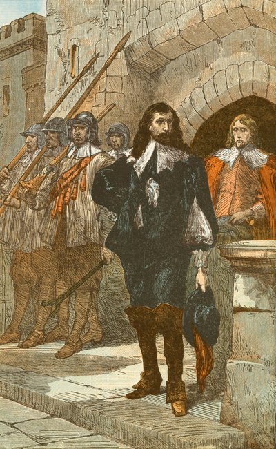 Karl I. auf dem Weg zu seiner Hinrichtung von English School