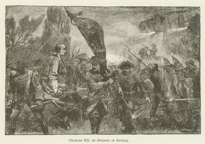 Karl XII. von Schweden in der Schlacht von English School