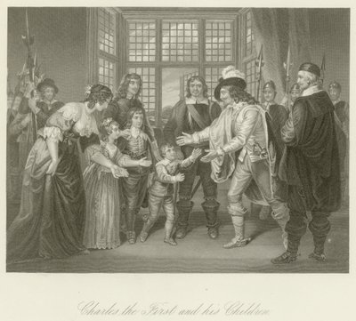 Karl I. mit seinen Kindern von English School
