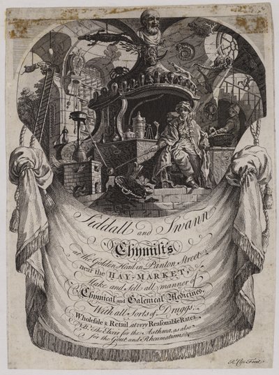 Apotheker, Siddall und Swan, Visitenkarte von English School