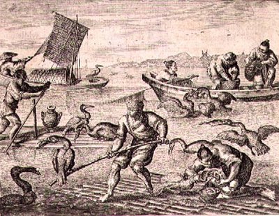 Chinesische Fischer, die Kormorane zum Fischfang verwenden, Illustration aus einer Beschreibung von Botschaften nach China von English School