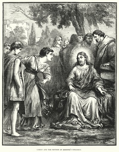 Christus und die Mutter der Kinder des Zebedäus von English School