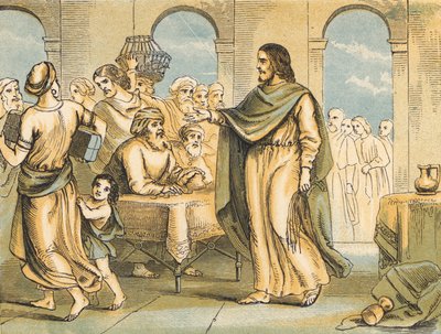 Christus reinigt den Tempel von English School