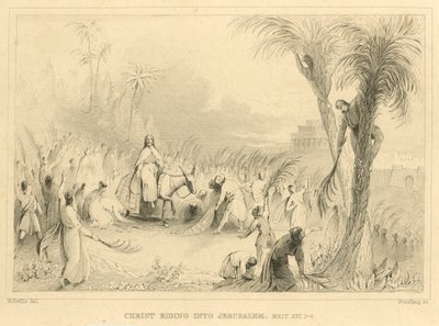 Christus reitet nach Jerusalem, Matthäus XXI von English School