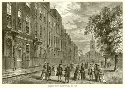 Church Row, Hampstead, 1750 von English School