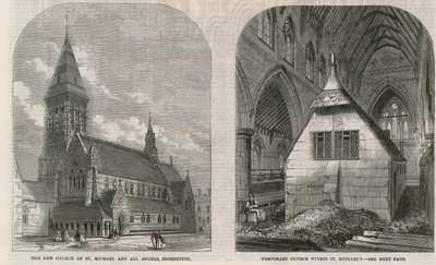 Kirche St. Michael und alle Engel, Shoreditch von English School