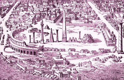 Zirkus und Hippodrom von Christian Konstantinopel, Illustration des 