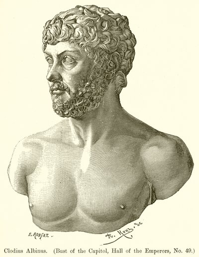 Clodius Albinus (Büste im Kapitol, Halle der Kaiser, Nr. 49) von English School
