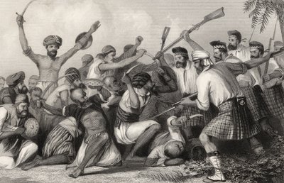 Konflikt mit den Ghazees vor Bareilly am 6. Mai 1858, aus 