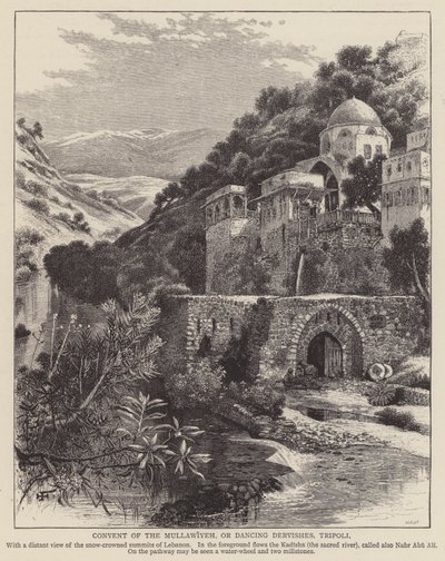 Kloster der Mullawiyeh oder Tanzenden Derwische, Tripolis von English School