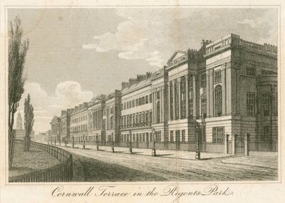 Cornwall Terrasse, Regents Park, London von English School