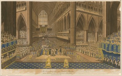 Krönung von König Wilhelm IV. und Königin Adelaide am 8. September 1831 von English School