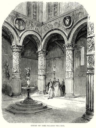 Hof des Palazzo Vecchio von English School
