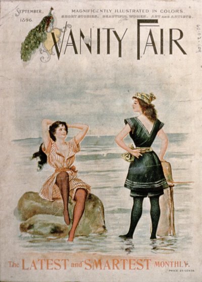 Titelblatt für Vanity Fair, September 1896 von English School