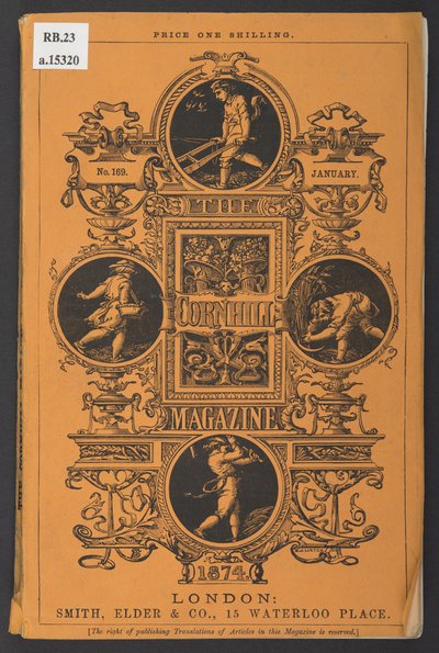 Umschlag des Cornhill Magazine, Januar 1874 von English School