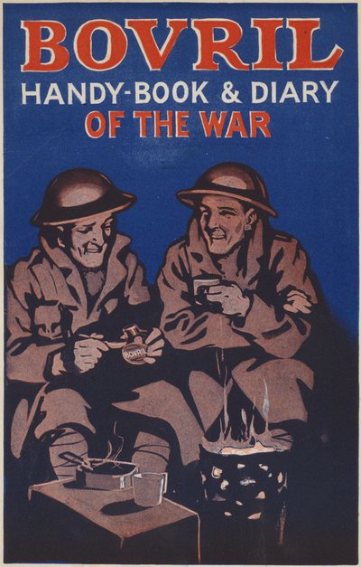 Titelblatt des Bovril-Handbuchs und Kriegstagebuchs von English School