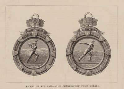 Cricket in Australien, Die Meisterschaftspreismedaillen von English School