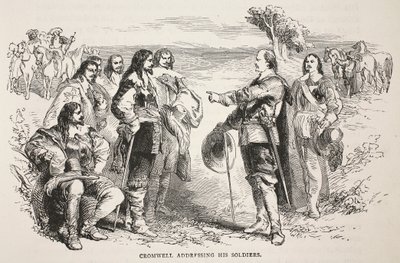 Cromwell spricht zu seinen Soldaten von English School