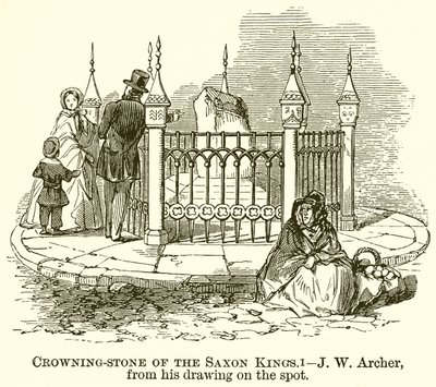 Krönungsstein der sächsischen Könige von English School