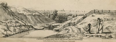 Croydon-Kanalblick von den Schleusen oberhalb von Deptford von English School