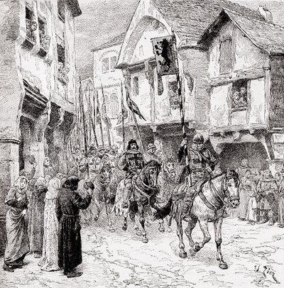 Kreuzfahrer auf dem Weg ins Heilige Land von English School