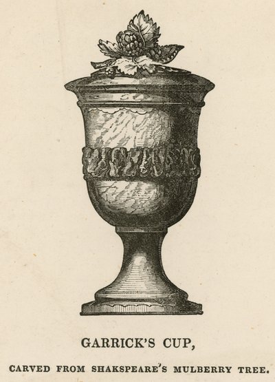 David Garricks Becher, geschnitzt aus William Shakespeares Maulbeerbaum von English School