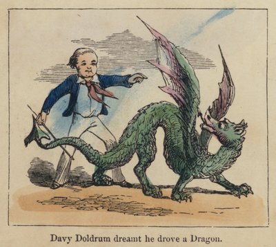 Davy Doldrum träumte, er fuhr einen Drachen von English School