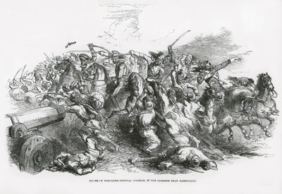 Tod von Brigadegeneral Cureton im Gefecht bei Ramnugger von English School